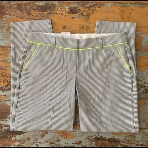 J. Crew Seersucker Capri Pants